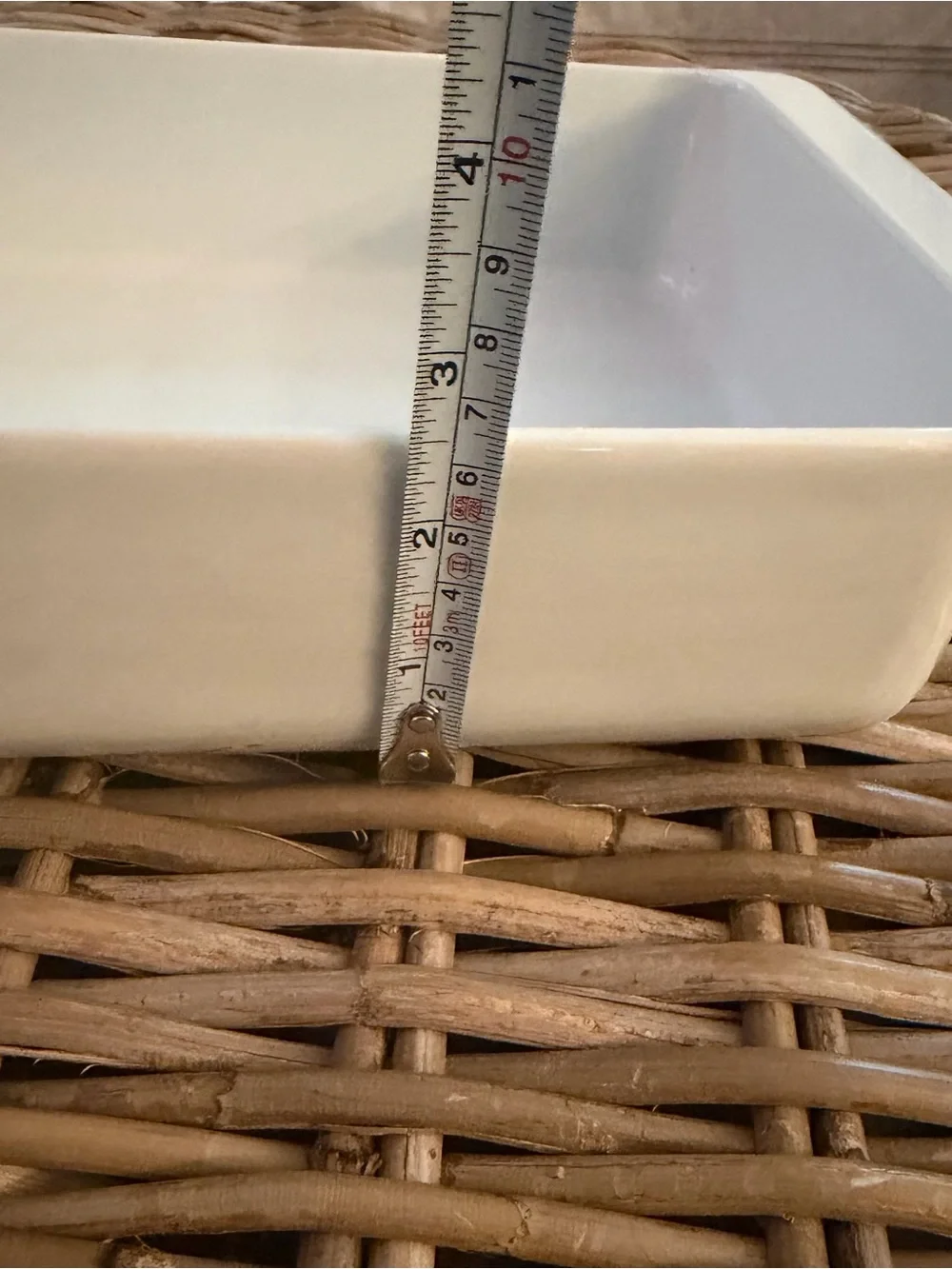 New IKEA 365+ White Baking Dish - made with feldspar porcelain